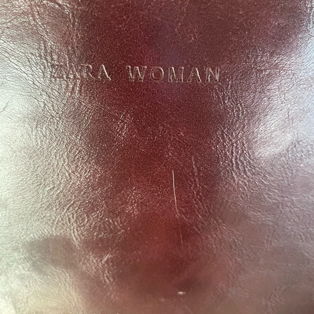 Zara leather tote